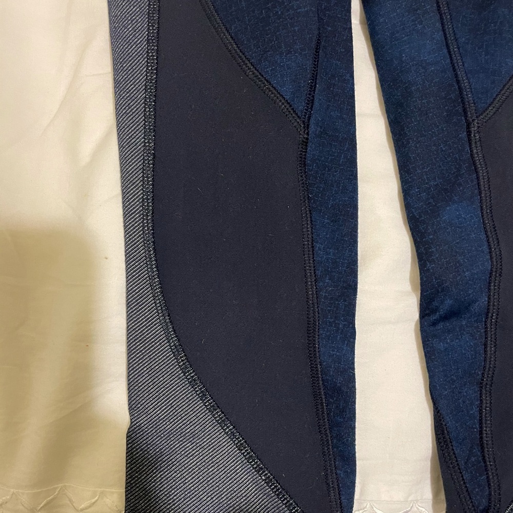 Multi Patterned Blue Cropped Lululemon Leggings - image 3